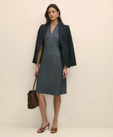 Effortless Knit Dress in Link Print | Brooks Brothers discount