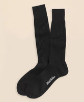 Egyptian Cotton Ribbed Crew Socks | Brooks Brothers on sale