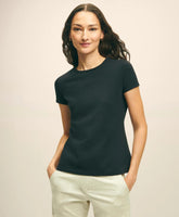 Elevated Cotton Modal Pique T-Shirt | Brooks Brothers online shop