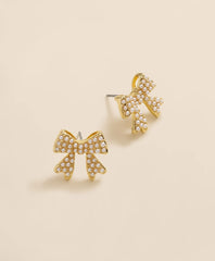 Faux-Pearl Bow Stud Earrings | Brooks Brothers cheap