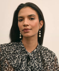 Faux-Pearl Drop Earrings | Brooks Brothers online shop