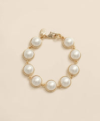 Faux-Pearl Gold-Plated Bracelet | Brooks Brothers online shop