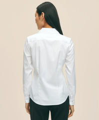 Fitted Non-Iron Stretch Supima® Cotton Dress Shirt | Brooks Brothers sale
