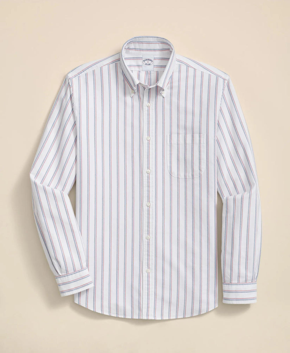 Friday Shirt, Oxford Ribbon Stripe | Brooks Brothers on sale