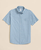 Friday Shirt, Poplin Short-Sleeve Grid Checks | Brooks Brothers online shop