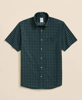 Friday Shirt, Poplin Short-Sleeve Medallion Print | Brooks Brothers discount