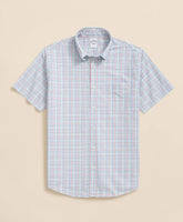 Friday Shirt, Poplin Short-Sleeve Tattersall | Brooks Brothers cheap