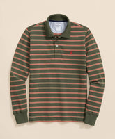 Golden Fleece® Stretch Supima® Long-Sleeve Striped Polo Shirt | Brooks Brothers sale