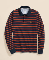 Golden Fleece® Stretch Supima® Long-Sleeve Striped Polo Shirt | Brooks Brothers online