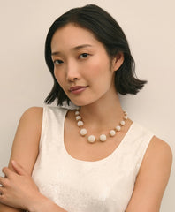Gold-Toned Faux-Pearl-Sphere Necklace | Brooks Brothers for sale