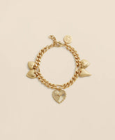 Gold-Toned Heart Charm Bracelet | Brooks Brothers on sale