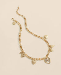 Gold-Toned Heart Charm Necklace | Brooks Brothers discount