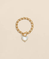 Gold-Toned Mother-of-Pearl Heart Bracelet | Brooks Brothers discount