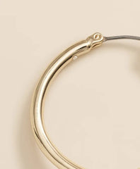 Gold-Tone Faux-Pearl Drop Hoop Earrings | Brooks Brothers on sale