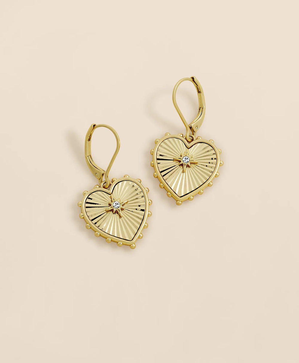 Heart Charm Gold-Toned Earrings | Brooks Brothers sale
