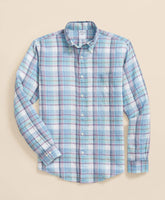 Irish Linen Polo Button Down Collar, Plaid Shirt | Brooks Brothers sale