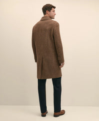 Lambswool Tattersall Balmacaan Coat | Brooks Brothers on sale