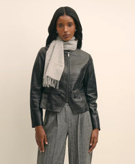 Leather Croc-Embossed Jacket | Brooks Brothers online