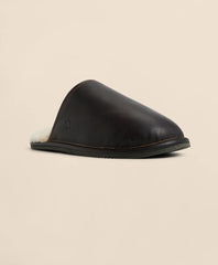 Leather Shearling Slippers | Brooks Brothers online