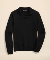 Lightweight Luxe All-Season Sweater, Johnny Collar | Brooks Brothers online