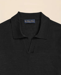 Lightweight Luxe All-Season Sweater, Johnny Collar | Brooks Brothers online shop