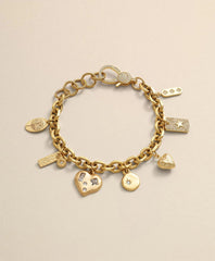 Loni Paul Charm Bracelet in 14K Plated Gold | Brooks Brothers online