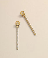 Loni Paul Crystal Bar Earrings in 14K Plated Gold | Brooks Brothers cheap
