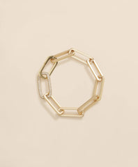 Loni Paul Gold Rectangle Paperclip Bracelet in 14K Plated Gold | Brooks Brothers sale