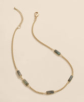 Loni Paul Labradorite Baguette Short Necklace in 14K Plated Gold | Brooks Brothers discount