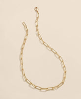 Loni Paul Paperclip Layering Chain in Matte 14K Plated Gold | Brooks Brothers online shop