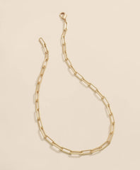 Loni Paul Paperclip Layering Chain in Matte 14K Plated Gold | Brooks Brothers online shop