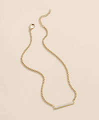 Loni Paul Pave Bar Necklace in 14K Plated Gold | Brooks Brothers online