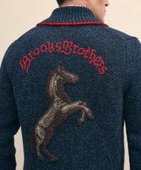 Men's Lunar New Year Wool Full-Zip Sweater | Brooks Brothers sale