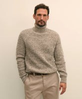 Merino-Cashmere Marled English-Rib Turtleneck | Brooks Brothers for sale
