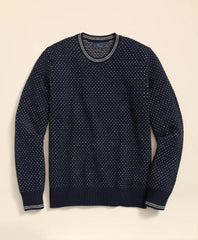 Merino-Wool Blend 1818 Dot Sweater | Brooks Brothers online shop