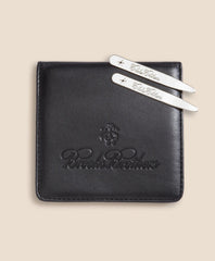 Metallic Collar Stays with Nappa Leather Case | Brooks Brothers online