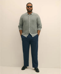 Mini-Cable Knit Polo Cardigan, Big & Tall | Brooks Brothers online