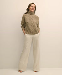 Alpaca-Wool Blend Relaxed Shimmer Turtleneck Sweater | Brooks Brothers cheap