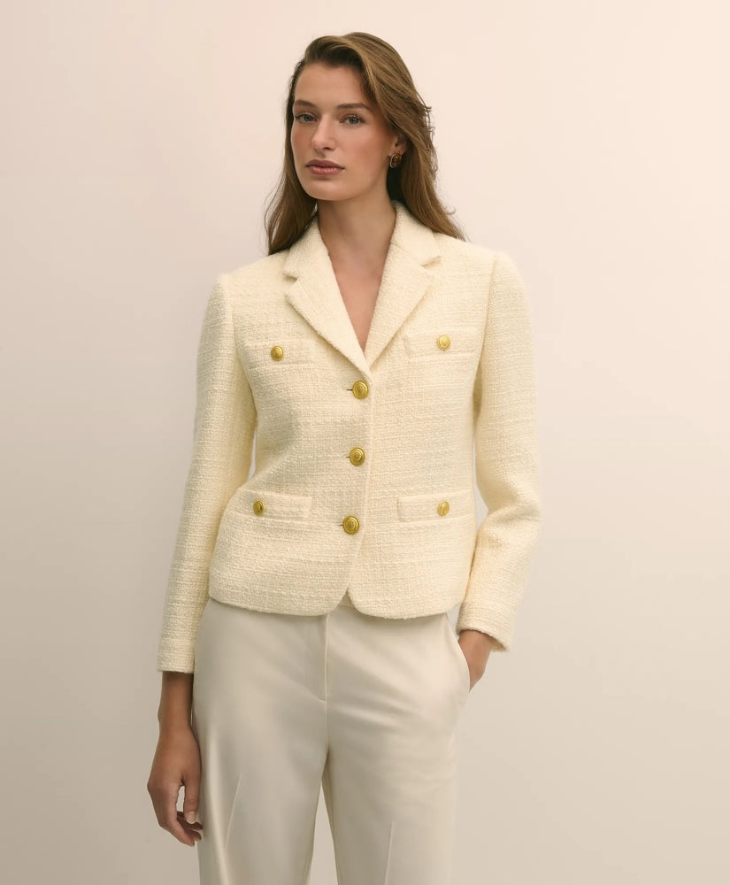 Boucle Notch-Lapel Jacket | Brooks Brothers cheap