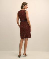Boucle Tipped Sheath Dress | Brooks Brothers on sale