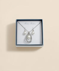 Orbital Interlocking Faux- Pearl and Crystal Set | Brooks Brothers on sale