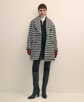 Oversized Wool Houndstooth Coat | Brooks Brothers online