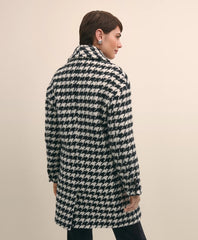 Oversized Wool Houndstooth Coat | Brooks Brothers online