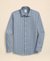 Performance Series Stretch Spread Collar, Glen Plaid Sport Shirt | Brooks Brothers for sale