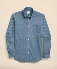 Performance Series Stretch Polo Button-Down Collar, Tartan Sport Shirt | Brooks Brothers on sale