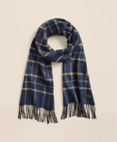 Plaid Camel Hair Windowpane Fringed Scarf | Brooks Brothers discount