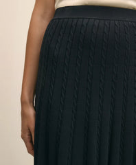 Cable Knit Midi Sweater Skirt | Brooks Brothers for sale