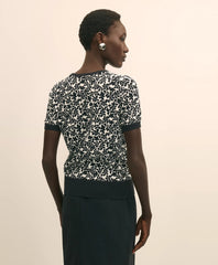 Leaf Print Cotton Shell | Brooks Brothers sale