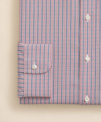 Pure Supima® Cotton Regular-Finish Ainsley Collar, Ground Check Dress Shirt | Brooks Brothers sale