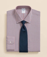 Pure Supima® Cotton Regular-Finish Ainsley Collar, Ground Check Dress Shirt | Brooks Brothers sale